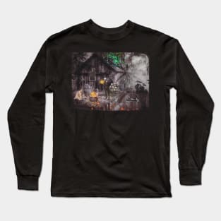 GHOST SKELETON ART PRINTS Long Sleeve T-Shirt